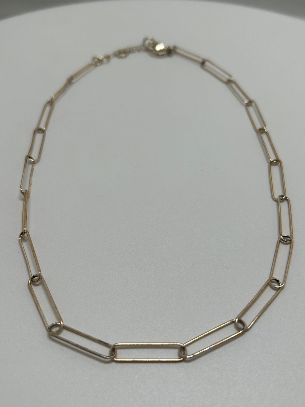 Banana Republic, Short Gold Paper Clip Chain Necklace